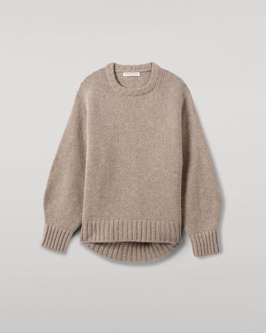 Johnstons White Relaxed Cashmere Jumper
