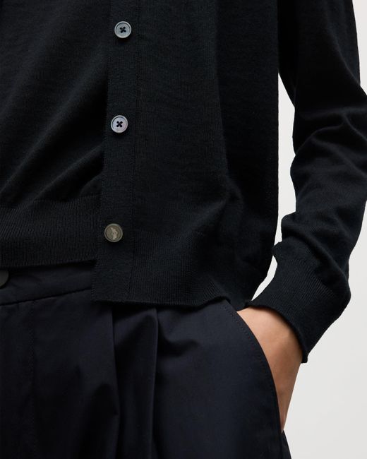 Johnstons Blue Honor Superfine Cashmere Cardigan