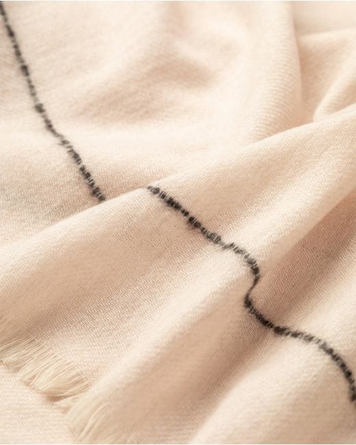 Johnstons Natural Usan Cashmere Scarf