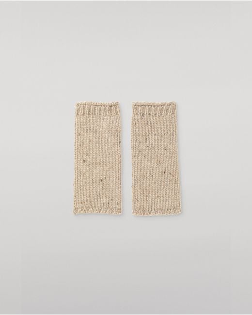 Johnstons Natural Tiree Donegal Cashmere Wristwarmers