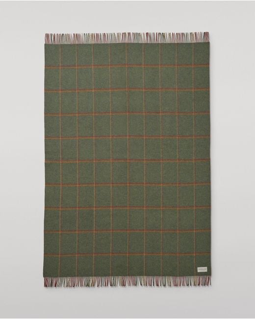 Johnstons Red Double Face & Lambswool Throw