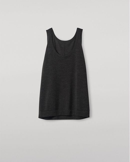 Johnstons White Greer Dark Merino Vest