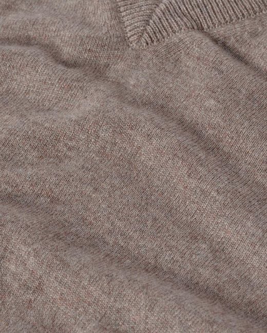 Johnstons Natural Cashmere V-Neck Jumper for men