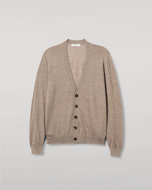 Johnstons Natural Forsyth Light Superfine Cashmere Cardigan