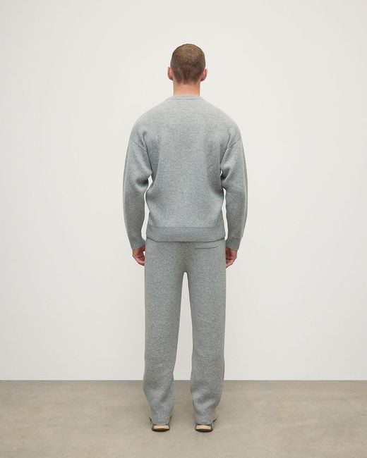 Johnstons Gray Double Face Light Sweatshirt for men