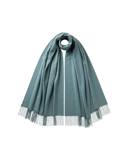 Johnstons Blue Cashmere Stole