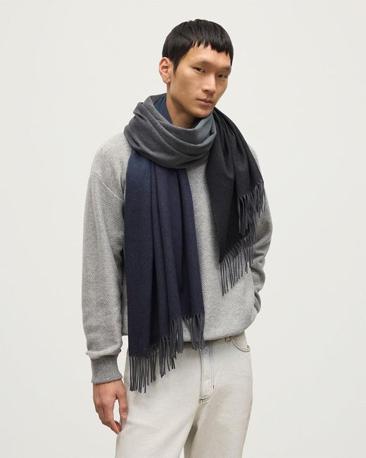 Johnstons Blue Umbra Ombré Cashmere Stole