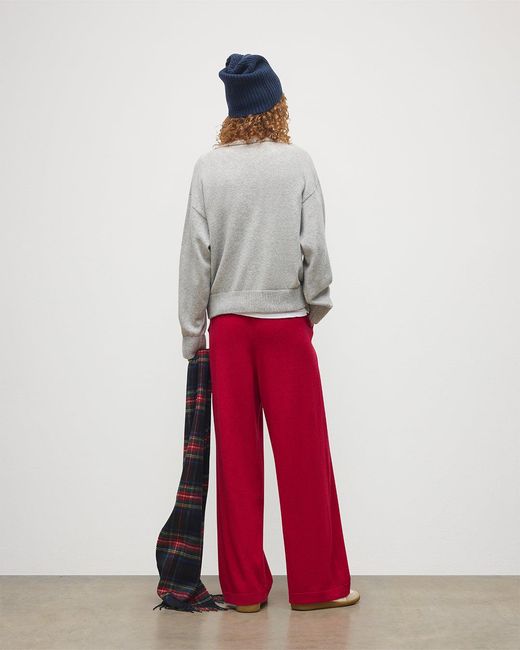 Johnstons White Coll Cashmere Trouser