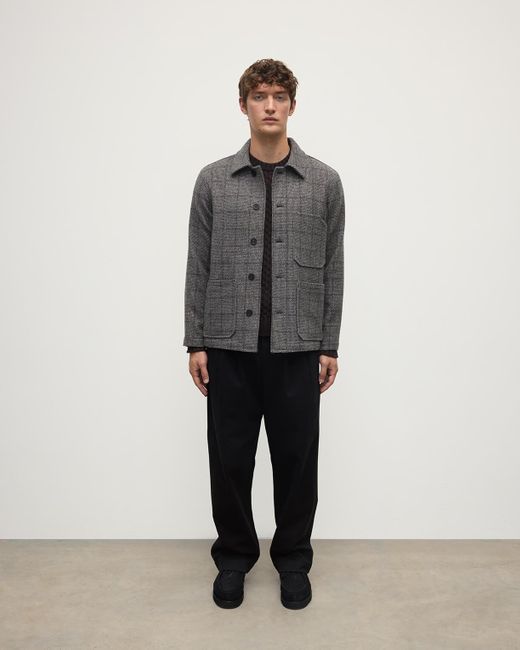 Johnstons Gray The Weavers Jacket for men