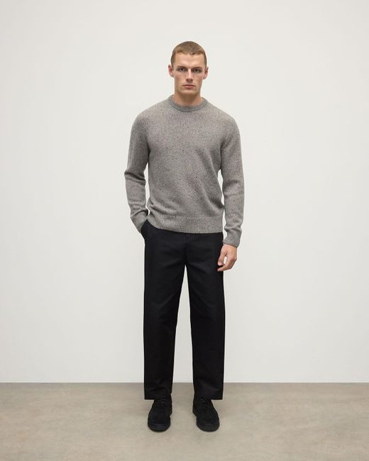 Johnstons Gray Donegal Cashmere Marl Jumper for men