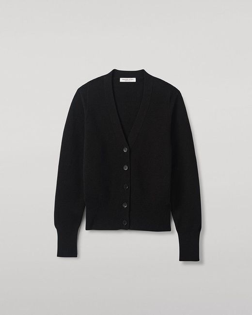 Johnstons White Milano Stitch Cashmere Cardigan