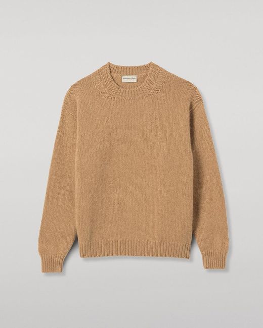 Johnstons Natural Murchison Camel Marble Cashmere & Cotton Jumper