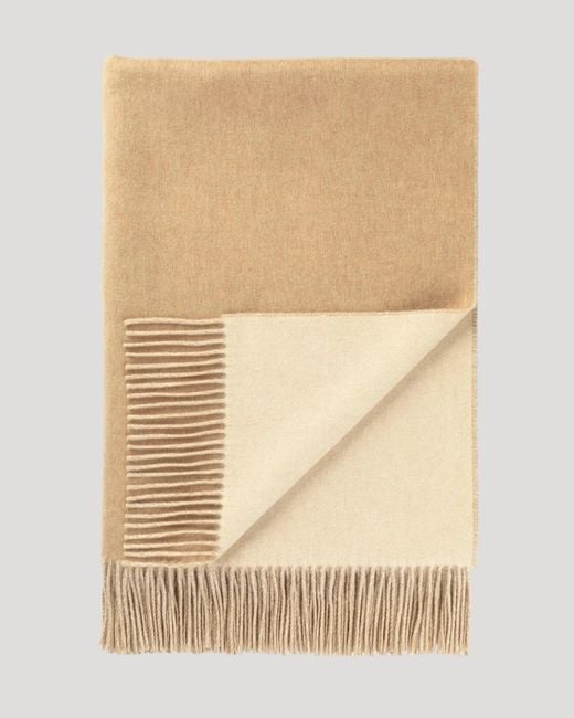 Johnstons Natural Reversible & Cashmere Throw