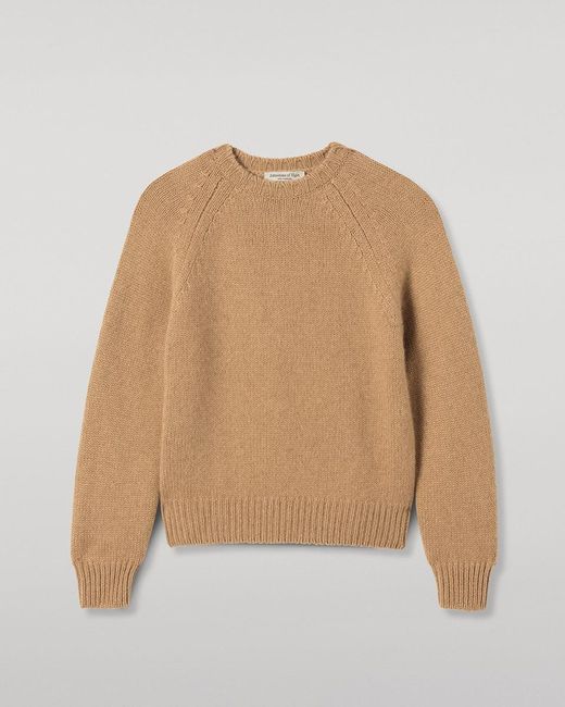 Johnstons Blue Bay Camel Marl Cashmere & Cotton Jumper