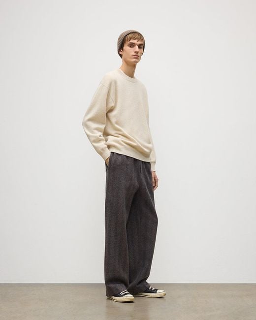 Johnstons White Craigie Lambswool Jumper