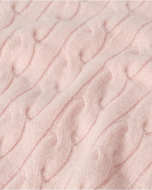 Johnstons Pink Kylesku Cashmere Jumper