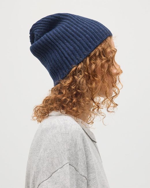 Johnstons Blue Lovat Cashmere Hat