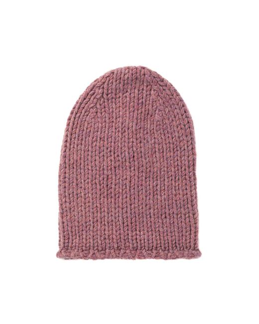 Johnstons Red Heather Luxe Chunky Cashmere Hat