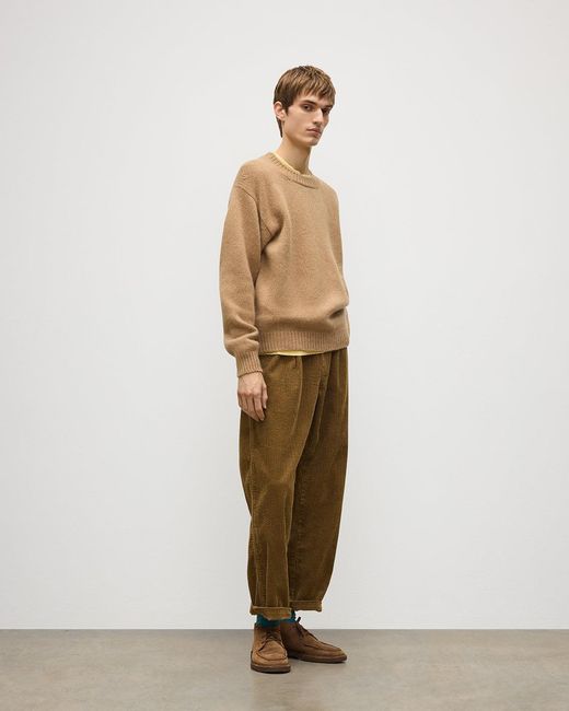 Johnstons Natural Murchison Camel Marble Cashmere & Cotton Jumper