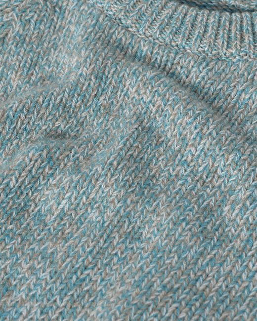 Johnstons Blue Fyfe Bright Cashmere Jumper