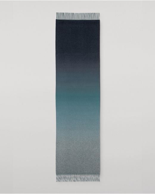 Johnstons Blue Umbra Ombré Cashmere Stole