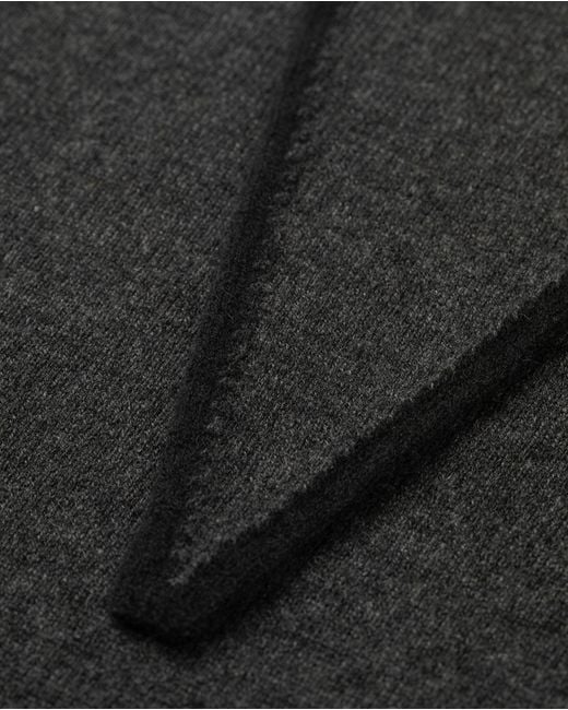 Johnstons Black Ethel Charcoal & Cashmere Diamond Scarf