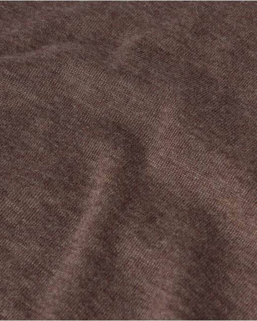 Johnstons Gray Fin Cashmere Roll Neck Jumper for men