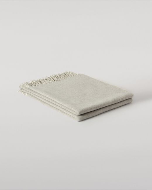 Johnstons Gray Reversible Light & Cashmere Throw