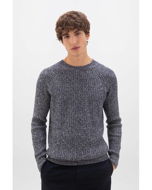 Johnstons Gray Cashmere Marl Sweater