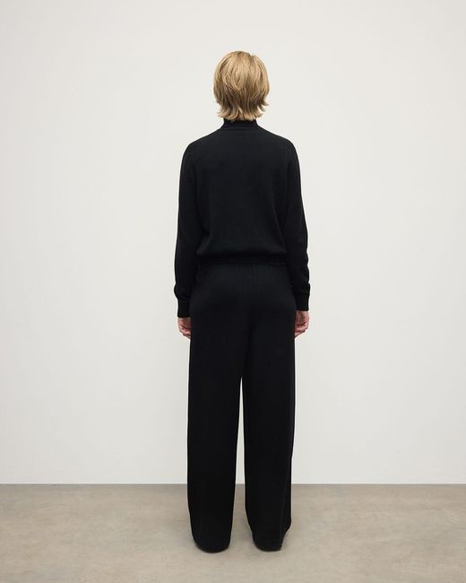 Johnstons Blue Wide Leg Cashmere Trousers