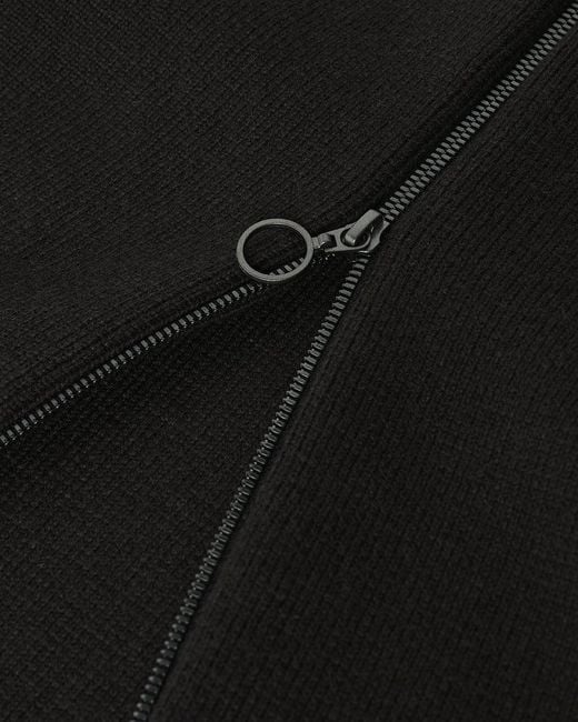 Johnstons Black A-Line Milano Mid Cashmere Skirt