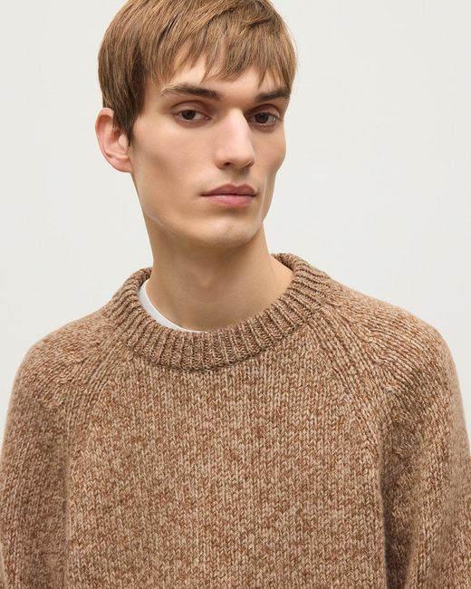 Johnstons Natural Fyfe Cashmere Jumper