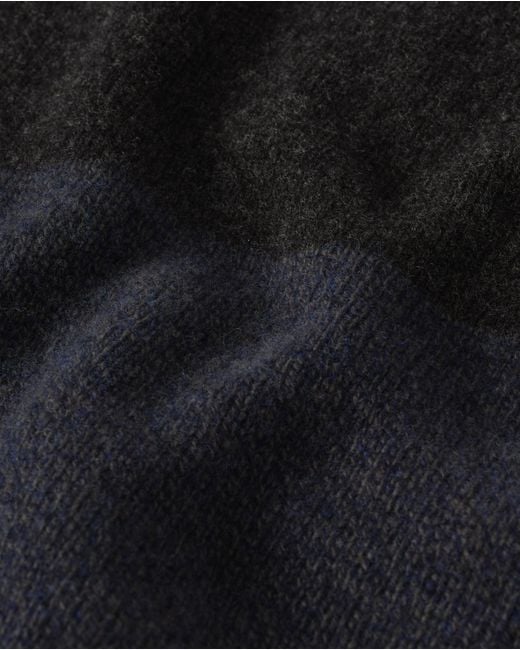 Johnstons Black Ogilvie Colour Block Lambswool Jumper