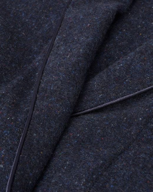 Johnstons Blue Donegal Cashmere Dressing Gown