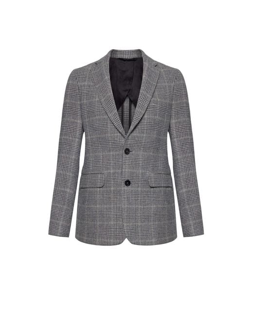 Johnstons Gray Glen Check Tweed Jacket for men