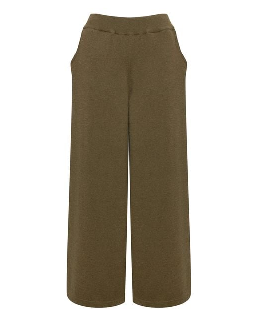 Johnstons Green Cashmere Trousers