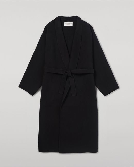 Johnstons Blue Cashmere Wrap Coat