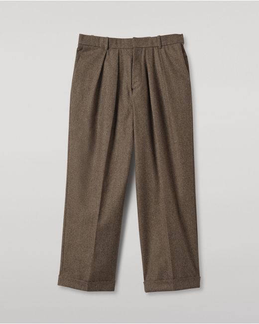 Johnstons White Traquair Glen Urquhart Check Trousers