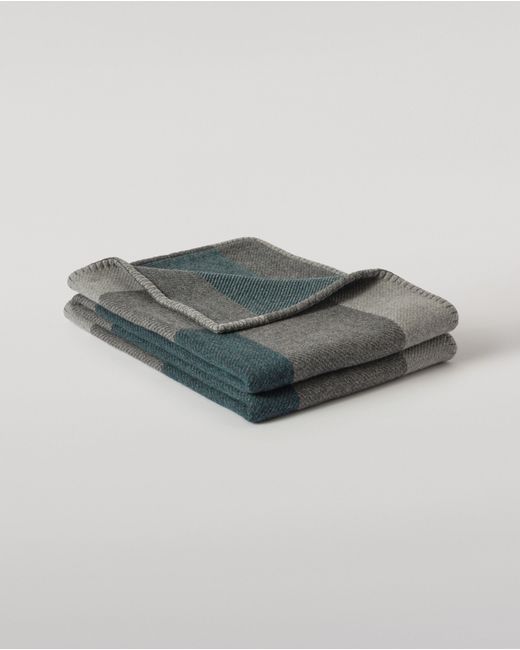 Johnstons Green Geometric Throw