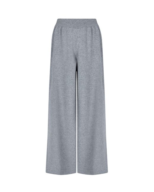 Johnstons Gray Low Rise Cashmere Slouch Pants