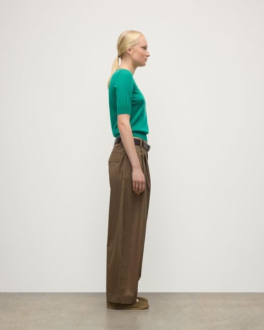 Johnstons Green Honor Bright Superfine Cashmere T-Shirt