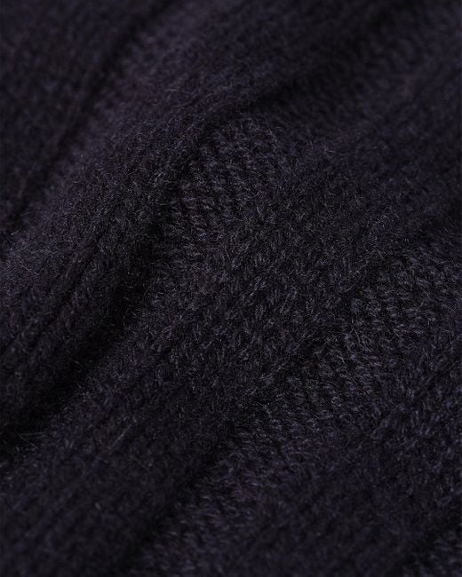 Johnstons Blue Peel Dark Cashmere Jumper for men