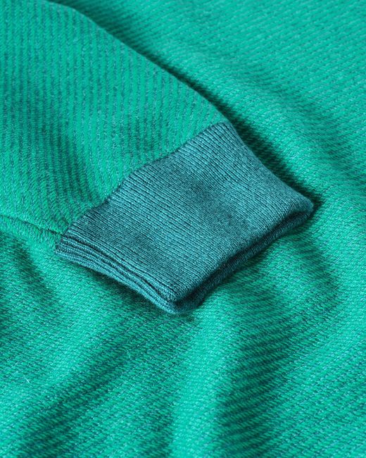 Johnstons Green Liddell Cashmere Sweatshirt for men