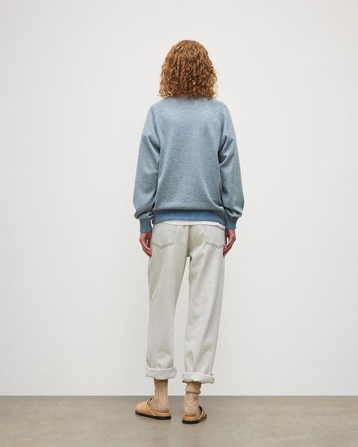 Johnstons Blue Beach Cashmere Sweatshirt
