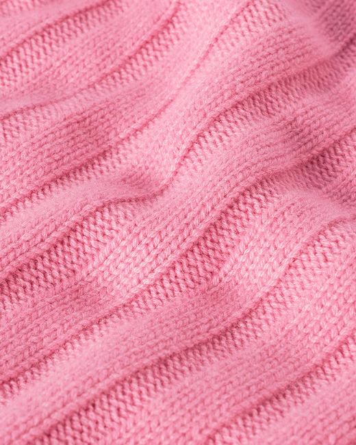 Johnstons Pink Lecht Cashmere Crew Jumper