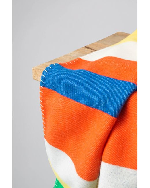 Johnstons Multicolor 'Block Stripe' Blanket Stitched Children'S Throw