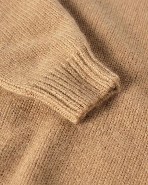 Johnstons Natural Murchison Camel Marble Cashmere & Cotton Jumper
