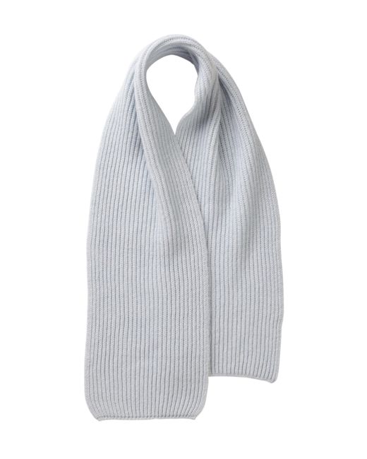 Johnstons Gray Children's Cashmere Ribbed Scarf