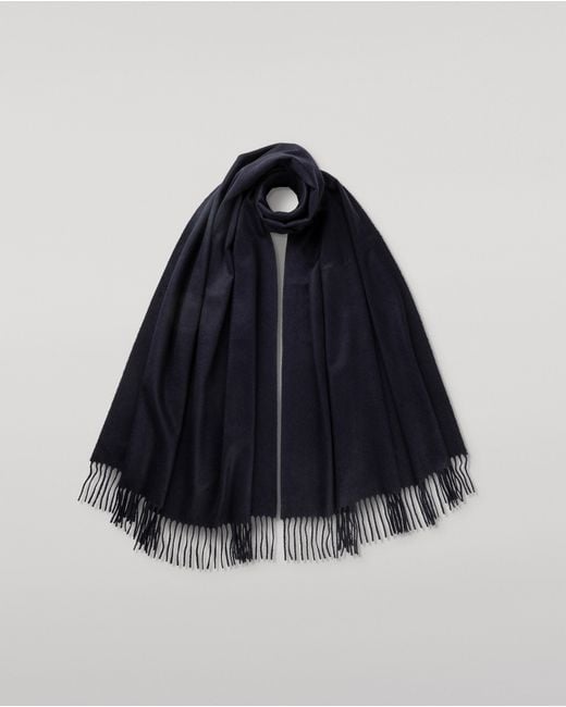 Johnstons Blue Dark Cashmere Stole