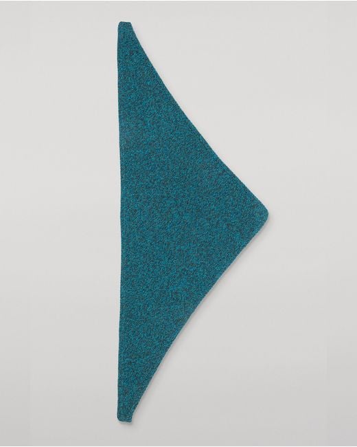 Johnstons Blue Keill Marl Cashmere Triangle